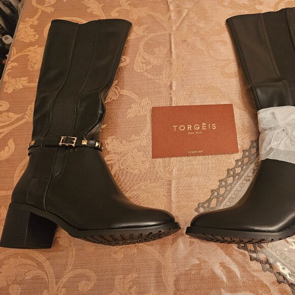 NWT Torgeis Destiny Black Riding Boots - Picture 2 of 12